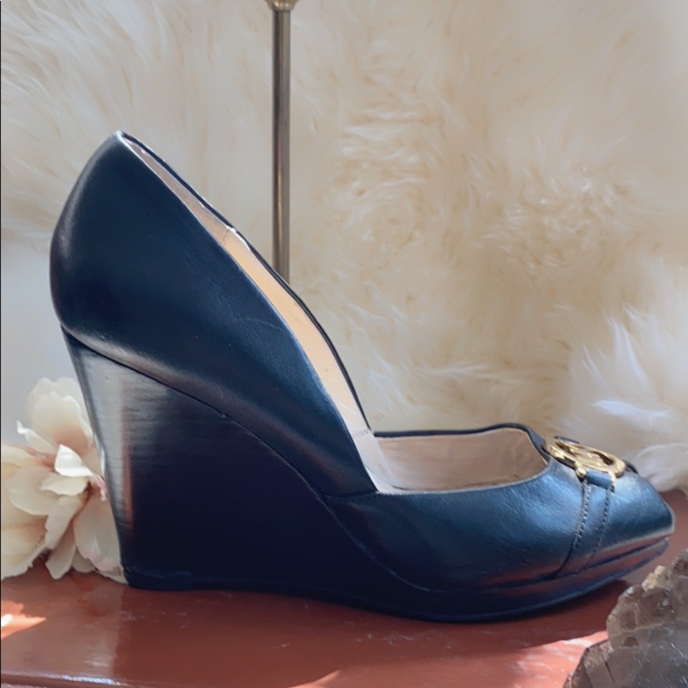 Michael by Michael Kors Open Toe Wedge, Black, 7M - Picture 5 of 9